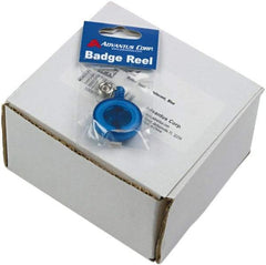 ADVANTUS - 30 Inch Long, Retractable ID Holder Strap - Blue, 12 Pack - Apex Tool & Supply