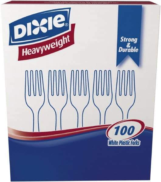 Dixie - Dixie Heavyweight Plastic Forks - White - Apex Tool & Supply