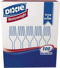 Dixie - Dixie Heavyweight Plastic Forks - White - Apex Tool & Supply