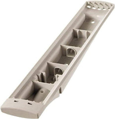 DURABLE - 14-1/2" Wide x 10-1/2" Deep x 3-1/4" High, 5 Compartments, Polypropylene Catalog Reference Racks - Putty (Color) - Apex Tool & Supply