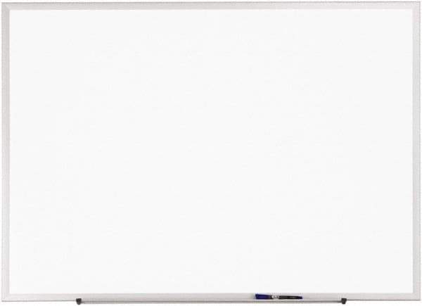 Quartet - 24" High x 36" Wide Erasable Melamine Marker Boards - Anodized Aluminum, 24-5/8" Deep, Includes One Quartet Dry-Erase Marker & Attachable Accessory Tray & Mounting Hardware - Apex Tool & Supply