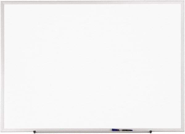 Quartet - 18" High x 24" Wide Erasable Melamine Marker Boards - Anodized Aluminum, 18-7/8" Deep, Includes One Quartet Dry-Erase Marker & Attachable Accessory Tray & Mounting Hardware - Apex Tool & Supply