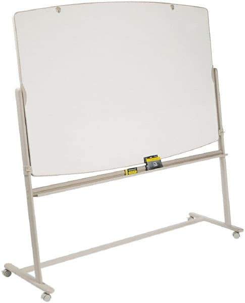 Quartet - 48" High x 72" Wide Reversible Total Erase Laminate Marker Boards - Steel Frame, 4-3/8" Deep, Includes Dry-Erase Markers (Black, Blue, Green, Red) & One Eraser. - Apex Tool & Supply