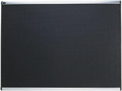 Quartet - 48" Wide x 36" High Tack Bulletin Board - High-Density Foam, Black - Apex Tool & Supply