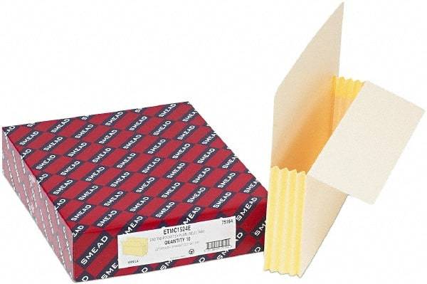 Samsill - 8-1/2 x 11", Letter Size, Manila, Expandable File Folders with End Tab Pocket - 11 Point Stock, Straight Tab Cut Location - Apex Tool & Supply