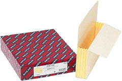 Samsill - 8-1/2 x 11", Letter Size, Manila, Expandable File Folders with End Tab Pocket - 11 Point Stock, Straight Tab Cut Location - Apex Tool & Supply