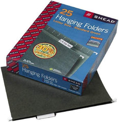 Samsill - 8-1/2 x 11", Letter Size, Standard Green, Expanding Hanging File Holder - 11 Point Stock, 1/5 Tab Cut Location - Apex Tool & Supply