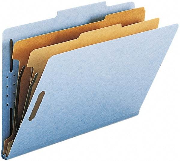 Samsill - 8-1/2 x 14", Legal, Red, Classification Folders with Top Tab Fastener - 11 Point Stock, 2/5 Tab Cut Location - Apex Tool & Supply