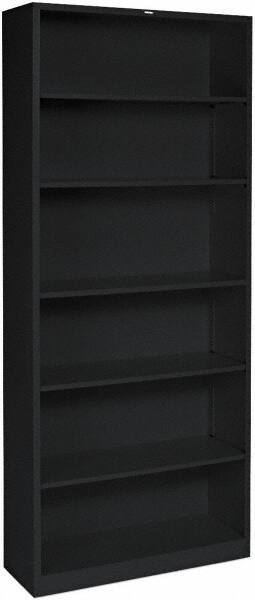 Hon - 5 Shelf, 60-1/8" High x 36" Wide Bookcase - 11" Deep, Laminated, Mahogany - Apex Tool & Supply