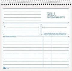 TOPS - 50 Sheet, 8-1/2 x 7-3/4", Service Invoices - White - Apex Tool & Supply