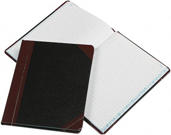 Boorum & Pease - 150 Sheet, 9-5/8 x 7-5/8", Record Rule Record/Account Book - Black & Red - Apex Tool & Supply