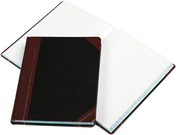 Boorum & Pease - 300 Sheet, 10-3/8 x 8-1/8", Record Rule Columnar Book - Black - Apex Tool & Supply