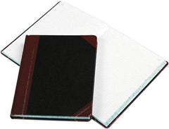 Boorum & Pease - 300 Sheet, 10-3/8 x 8-1/8", Record Rule Columnar Book - Black - Apex Tool & Supply