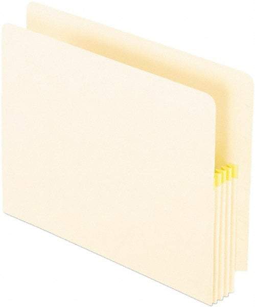 Pendaflex - 8-1/2 x 11", Letter Size, Manila, File Jackets/Sleeves/Wallets with Expanding Convertible End/Top Tab - 11 Point Stock, Straight Tab Cut Location - Apex Tool & Supply