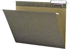 Samsill - 8-1/2 x 11", Letter Size, Standard Green, Expanding Hanging File Holder - 11 Point Stock, 1/3 Tab Cut Location - Apex Tool & Supply