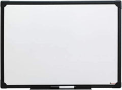 UNIVERSAL - 18" High x 24" Wide Erasable Melamine Marker Boards - Anodized Aluminum, 30.8" Deep, Includes Mounting Kit - Apex Tool & Supply