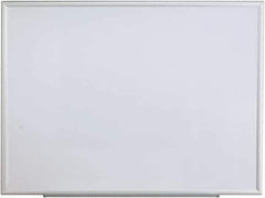 UNIVERSAL - 36" High x 48" Wide Erasable Melamine Marker Boards - Aluminum Frame, 49.6" Deep, Includes Mounting Kit - Apex Tool & Supply