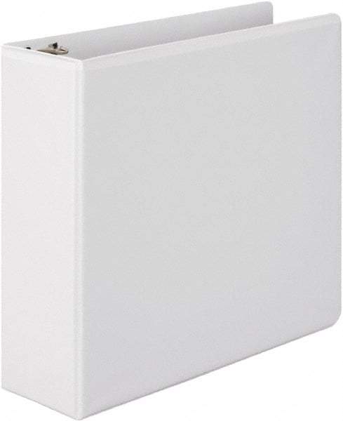Wilson Jones - 3" Sheet Capacity, 11 x 8-1/2", View Ring Binder - Vinyl, White - Apex Tool & Supply