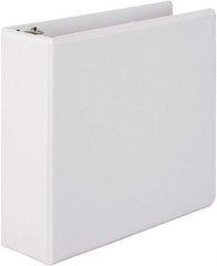 Wilson Jones - 3" Sheet Capacity, 11 x 8-1/2", View Ring Binder - Vinyl, White - Apex Tool & Supply