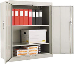 ALERA - 2 Shelf Locking Storage Cabinet - Steel, 36" Wide x 18" Deep x 71" High - Apex Tool & Supply