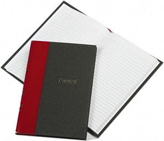 Boorum & Pease - 144 Sheet, 5-1/4 x 7-7/8", Record Rule Record/Account Book - Black & Red - Apex Tool & Supply