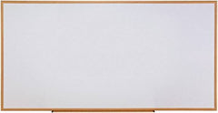UNIVERSAL - 48" High x 96" Wide Erasable Melamine Marker Boards - Fiberboard Frame, 1" Deep, Includes Mounting Kit - Apex Tool & Supply