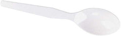 Dixie - Dixie Plastic Tableware, Heavy Mediumweight Teaspoons - White - Apex Tool & Supply