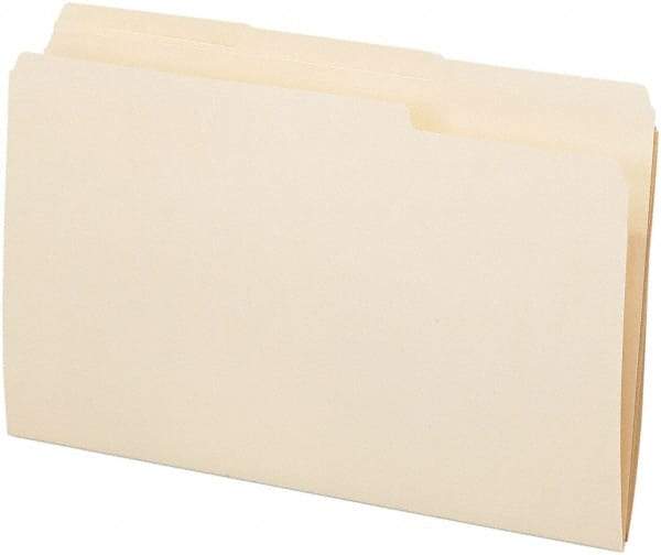 Pendaflex - 8-1/2 x 14", Legal, Manila, File Folders with Top Tab - 11 Point Stock, 1/3 Tab Cut Location - Apex Tool & Supply