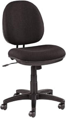 ALERA - 16-1/2" High Office/Managerial/Executive Chair - 19" Wide x 17" Deep, 100% Acrylic Seat, Black - Apex Tool & Supply