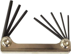 Bondhus - 8 Piece T6 to T25 Fold-Up Torx Key Set - T6, T7, T8, T9, T10, T15, T20, T25 Torx Size - Apex Tool & Supply