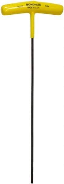 Bondhus - 7/64" Hex, T-Handle Cushion Grip, Hex Key - 9" OAL, Protanium High Torque Steel, Inch System of Measurement - Apex Tool & Supply