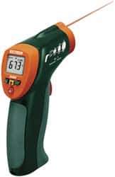 Extech - -20 to 332°C (-4 to 630°F) Infrared Thermometer - 8:1 Distance to Spot Ratio - Apex Tool & Supply