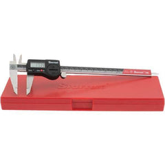 Starrett - 0 to 200mm Range, 0.01mm Resolution, IP67 Electronic Caliper - Stainless Steel with Stainless Steel Jaws, 0.02mm Accuracy, Serial Output - Apex Tool & Supply