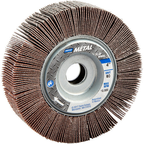 4″ × 1″ × 5/8″ Metalite R265 Flap Wheel 80 Grit Aluminum Oxide - Apex Tool & Supply