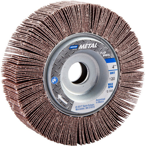 4″ × 1″ × 5/8″ Metalite R265 Flap Wheel 120 Grit Aluminum Oxide - Apex Tool & Supply