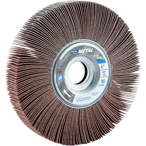 6″ × 1″ × 1″ Metalite R265 Flap Wheel 60 Grit Aluminum Oxide - Apex Tool & Supply