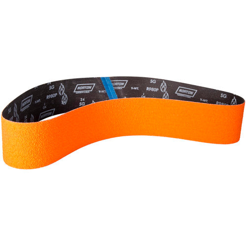 4″ × 60″ SG Blaze R980P Narrow Belt 60 Grit Ceramic Alumina - Apex Tool & Supply