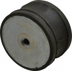 Value Collection - 800 Kg Capacity, M12x1.75 Standard Deflection Vibration Isolator - 3-9/16" Diam, 50mm High - Apex Tool & Supply