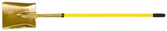 Ampco - 11" High x 9" Wide Square Aluminum Bronze Scoop - 58" Long Fiberglass Straight Handle - Apex Tool & Supply