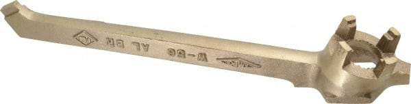 Ampco - 12" Long Aluminum Bronze Drum Plug Wrench - For Use with 3/4" and 2" Bungs, Nonsparking - Apex Tool & Supply