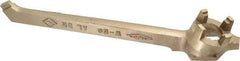 Ampco - 12" Long Aluminum Bronze Drum Plug Wrench - For Use with 3/4" and 2" Bungs, Nonsparking - Apex Tool & Supply