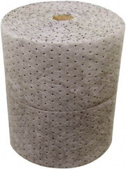 Oil-Dri - 21 Gal Capacity per Package, Universal Roll - 150' Long x 30" Wide, Polypropylene - Apex Tool & Supply