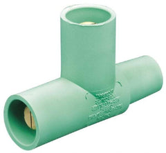 Leviton - 3R NEMA Rated, 600 Volt, 400 Amp, Female-Male-Male, Cam Type, Paralleling Tee - Green - Apex Tool & Supply