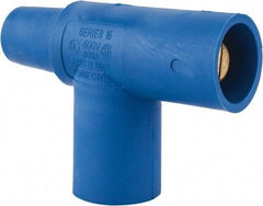 Leviton - 3R NEMA Rated, 600 Volt, 400 Amp, Female-Male-Male, Cam Type, Paralleling Tee - Blue - Apex Tool & Supply