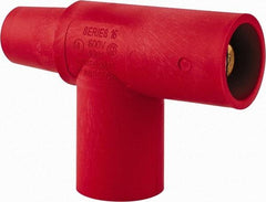 Leviton - 3R NEMA Rated, 600 Volt, 400 Amp, Female-Male-Male, Cam Type, Paralleling Tee - Red - Apex Tool & Supply