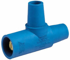 Leviton - 3R NEMA Rated, 600 Volt, 400 Amp, Female-Female-Male, Cam Type, Tapping Tee - Blue - Apex Tool & Supply