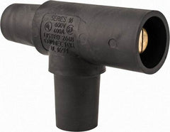 Leviton - 3R NEMA Rated, 600 Volt, 400 Amp, Female-Female-Male, Cam Type, Tapping Tee - Black - Apex Tool & Supply