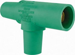 Leviton - 3R NEMA Rated, 600 Volt, 400 Amp, Female-Female-Male, Cam Type, Tapping Tee - Green - Apex Tool & Supply