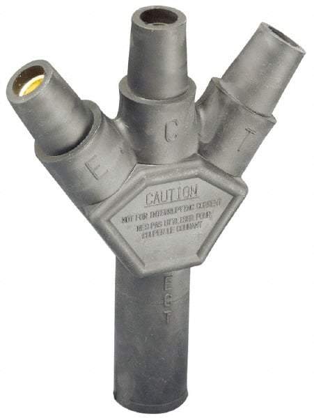 Leviton - 3R NEMA Rated, 600 Volt, 400 Amp, Male-Female-Female-Female, Cam Type, 3-Fer Single Pole Plug and Connector - Green - Apex Tool & Supply