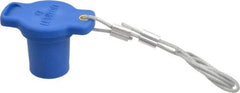 Leviton - 3R NEMA Rated, Male, Blue Single Pole Protective Cap - For Use with Female Plug, CSA Certified, UL Listed - Apex Tool & Supply
